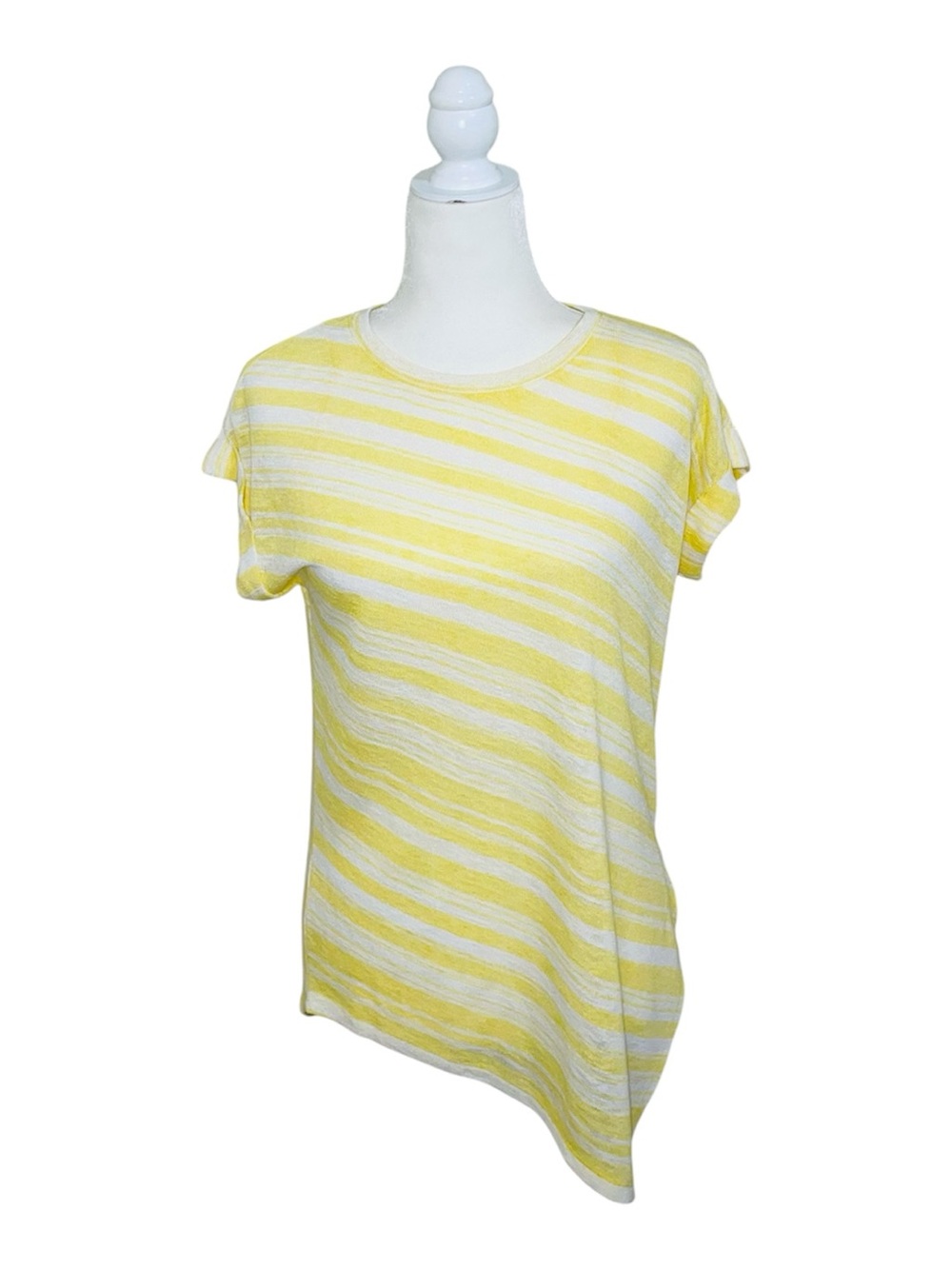 Vince Camuto Yellow and White Knit Top Size XS